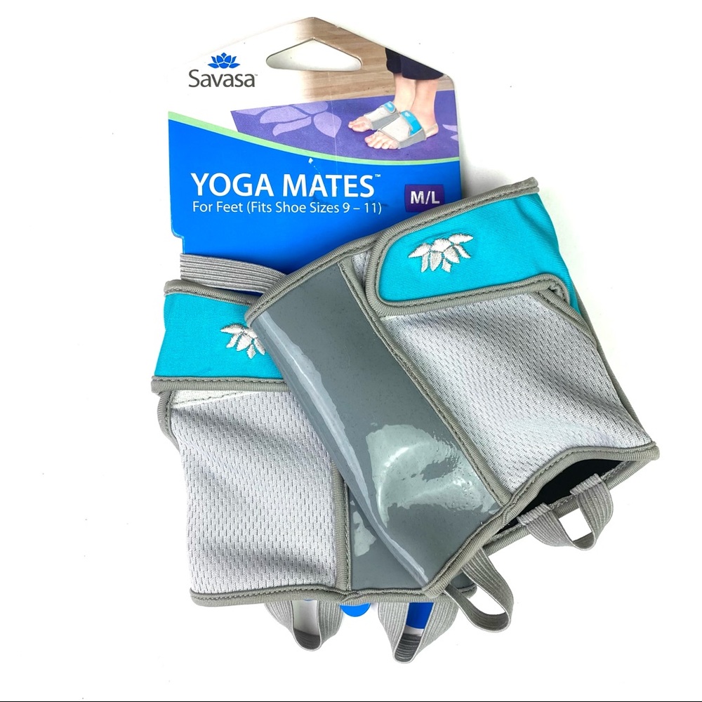 Savasa Yoga Mates M/L For Feet 9-11 Sticky Slip Proof Easy On/Off Protect New